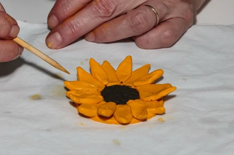 how to make air dry clay flowers